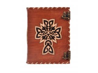 Vintage Leather Journal Wholesaler New Design Vintage Cross Handmade Notebook Blank Paper Leather Journal