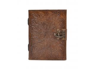 New Genuine Leather Journal Wholesaler Embossed Leaf Journal Notebook