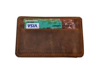 New Design Vintage Handmade Brown Color Hunter Leather Id/Credit Card Holder