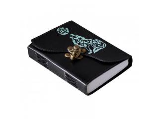 Wolf Design Leather Journal Handmade Notebook Double Color Design Embossed