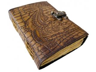 Leather Notebook Leather Planner A5 Journal High Quality Croc Alligators Leather Notebook 