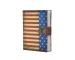 Hardcover Travel Diary with Beautiful Design Hard Colorful USA Flag Paper Digital Print, Small Sized, Handmade Notebook Writing Journal for Unisex | Ruled Premium Paper - 120 Pages