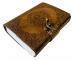 Leather Journal Embossed Mandala Chakra Design Notebook & Sketchbook Journals Handmade Diary Handmade Leather Journal