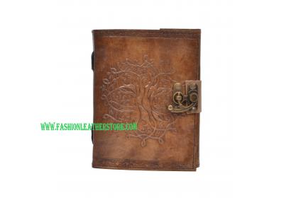 New Vintage Handmade Round Tree Of Life Embossed Vintages Blank Paper Notebook Leather Journal Diary & Sketchbook