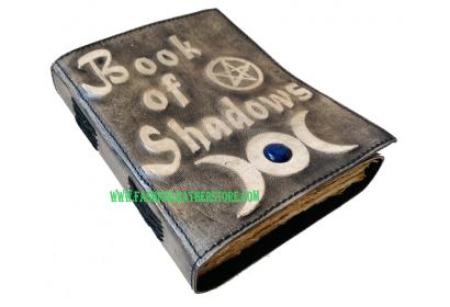 Book Of Shadows In Antique Color The Spell Book Hardcover Embossed Notebook Brown With Antique Two Color And Handmade Unlined Cotton Paper Best Gift For Men And Women