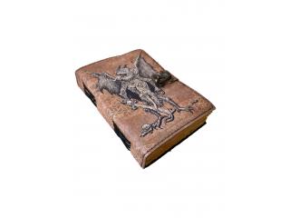 Dragon With Face Printed Blank Spell Book Of Shadows Journal With Lock Vintage Handmade Pr