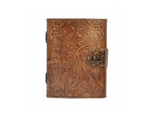 New Vintage Handmade Wolf Tree Embossed Vintages Blank Paper Notebook Leather Journal Diary