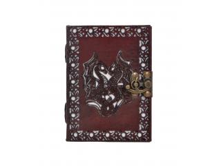 Handmade Leather Journal New Antique Cut Work Design Beautiful Double dragon Journal Notebook 120 Pages Sketchbook