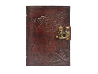 New EMBOSSED Handmade Leather Journal Antique diary leather journal notebook