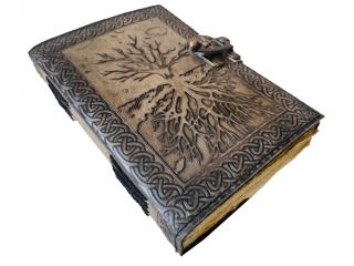 Vintage Leather Journal Tree Of Life Leather Bound Journal Notebook Vintage Deckle Edge Pa