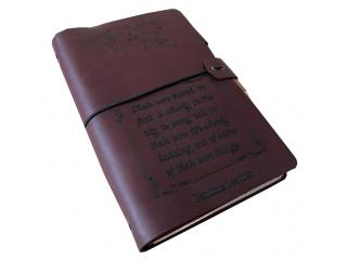 Genuine Vintage Handmade Leather Journal World Map Wholesaler Soft Leather Journal Pen Hol