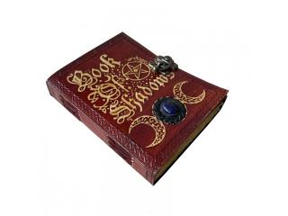 Book Of Shadows Leather Journal with Semi Precious Stone Lock Closure 200 pages Antique De