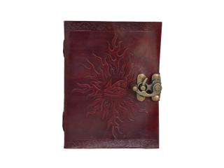 Leather Embossed Handmade Celtic Design Blank Dairy Note Book Journal 
