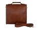 Leather Satchel Shoulder Bag Work Tote Bag with Shoulder Strap Bag Design Brown Buffalo 