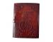 Book Of Shadows Leather Journal with Semi Precious Stone Lock Closure 200 pages Antique Deckle Edge Paper Grimoire Journal
