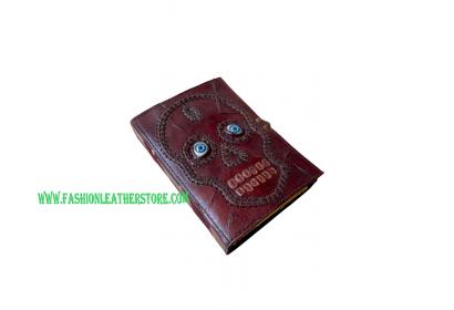 Skull Journal Vintage Eye Leather Journals Handmade Vintage Paper Diary Notebooks Blank Bo