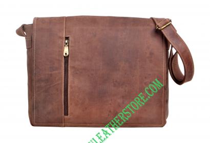 Crazy Horse Leather Messenger Bag Men Shoulder Bag Retro Crossbody Bag –  ROCKCOWLEATHERSTUDIO