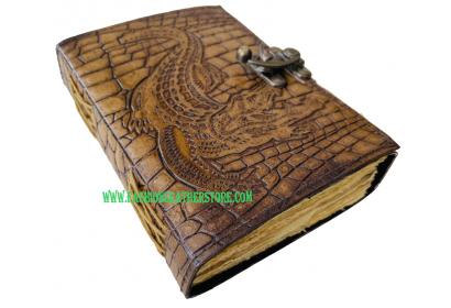 Leather Notebook Leather Planner A5 Journal High Quality Croc Alligators Leather Notebook 