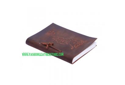 Wolf Embossed Handmade Soft Leather Journal
