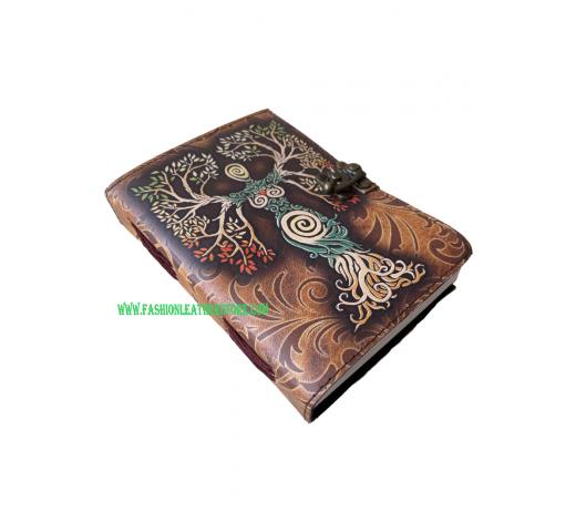 Book Of Shadows Journal With Lock Mother Of Earth Printed Blank Spell Vintage Handmade Pro