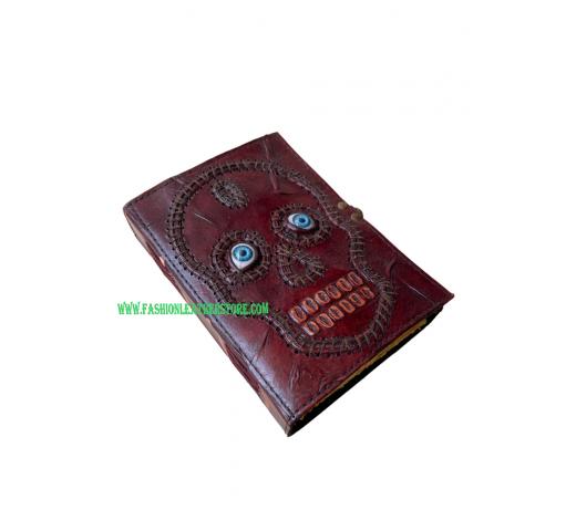 Skull Journal Vintage Eye Leather Journals Handmade Vintage Paper Diary Notebooks Blank Bo