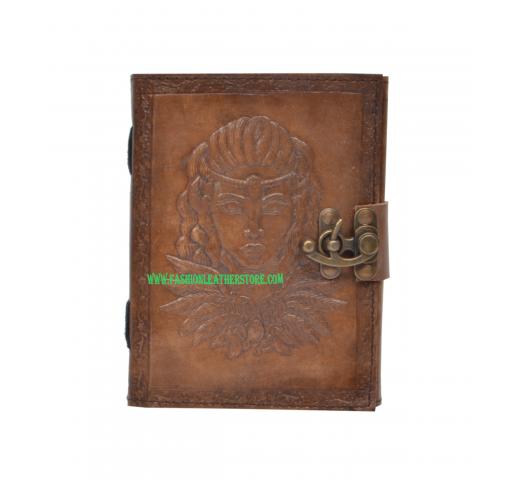 New Vintage Handmade Queen Embossed Vintages Blank Paper Notebook Leather Journal Diary & Sketchbook