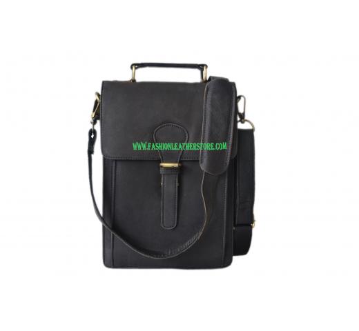 Men's genuine leather shoulder bag Vintage Buffalo leather messenger bag