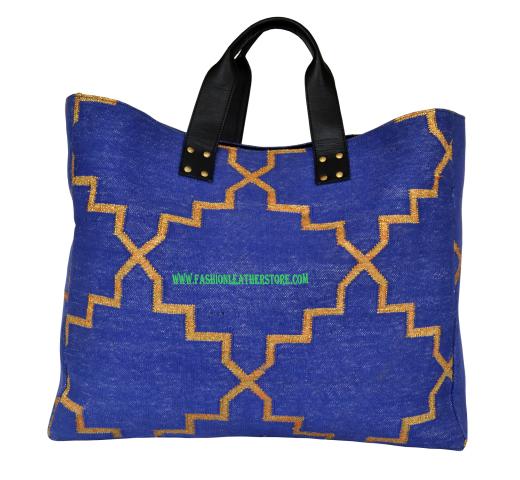 Crossbody Leather Purse Southwest Carpet Bag tote for girls Buffalo Leather Shopper Woman Kilim 
