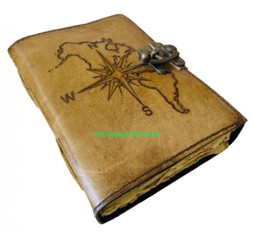 Compass Custom Design Compass Notebook Antique Leather Journal Writing Diary Wholesale Gif